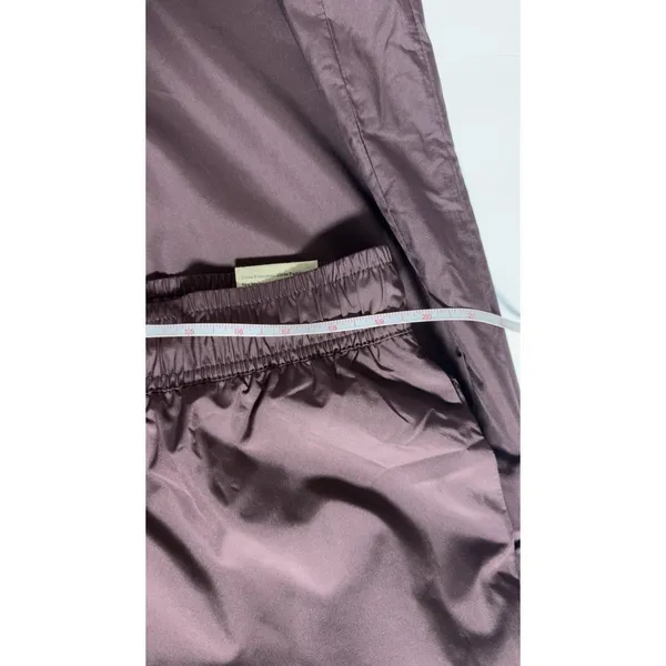 Womens Windbreaker Track Pants Mauve XXL Lightweight Full Length Athletic - Image 10