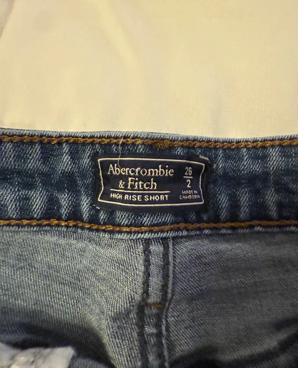 Abercrombie High-Rise Jean Shorts - Image 3