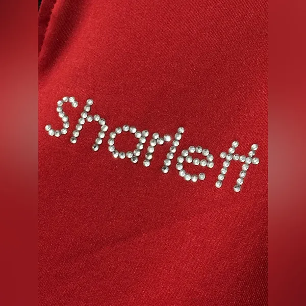 Scarletts Team Rhinestone Track Jacket Red Size XL - Image 10