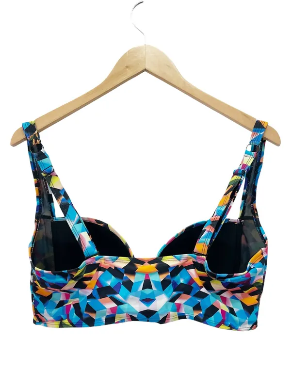 Torrid Bikini Set Size Size 1 (14/16) Multicolor Geometric Underwire High Waist - Image 4