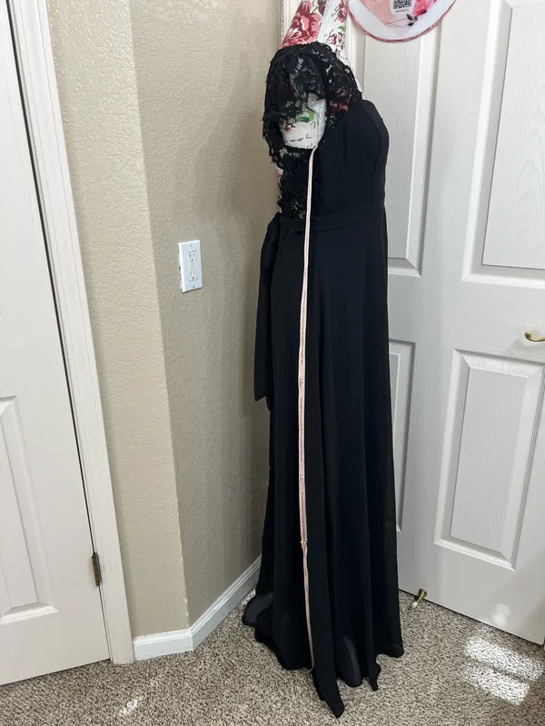 Lulu's Momentous Moments Black Lace Backless Maxi Dress - Image 3