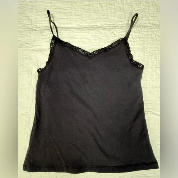 Esprit Black Lace-Trim Camisole - Image 4