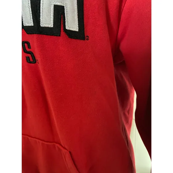 Champion Georgia Bulldogs Hoodie‎ Red Black White Appliqué Embroidered Small - Image 10