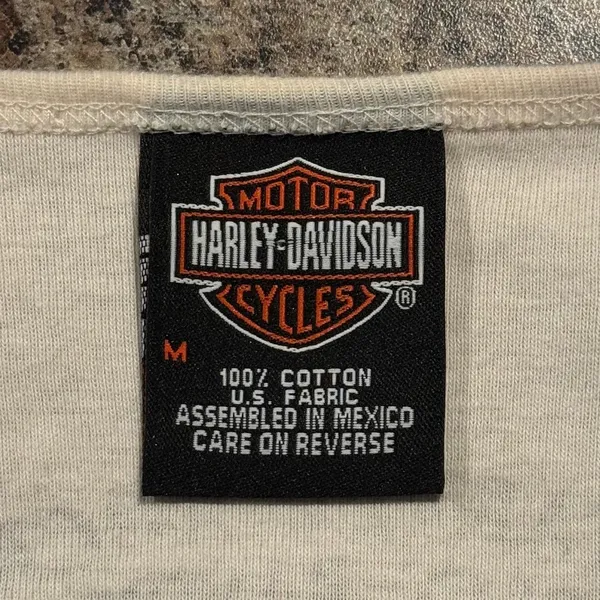 Vintage Harley Davidson Tank Top Graphic Biker Y2K 90s Grunge Americana Retro M - Image 2