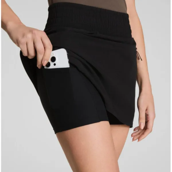 Spanx On The Move High-Rise Mini Skort Very Black Utility Hi-Waist Waisted Skirt - Image 3