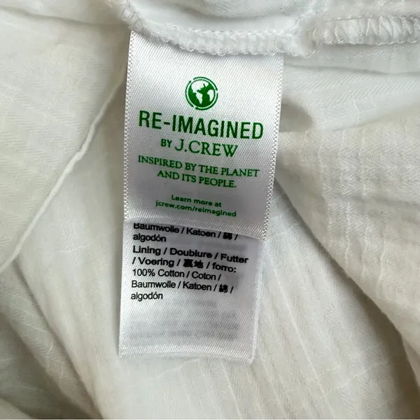 J. Crew White Strappy Tie Back Summer Beach Dress in White Size Small - Image 8
