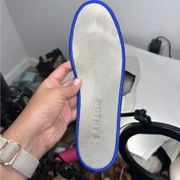 Rothy’s The Original Slip-On Sneaker Off-White/ Light Gray Sz 10 - Image 13