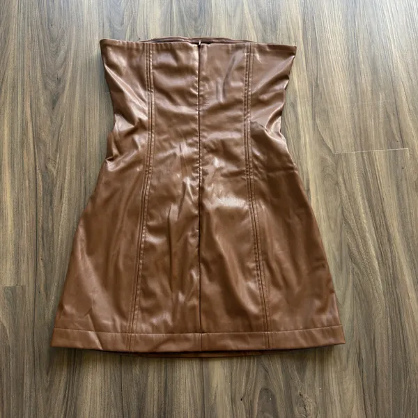 Princess Polly Faux Leather Dress - Image 4
