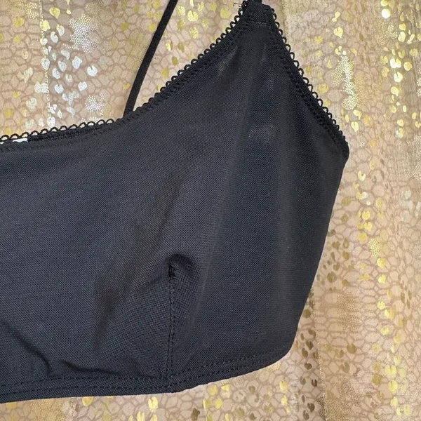 Urban Outfitters Black Out From Under Spaghetti Strap Unlined Bralette Small - Image 3
