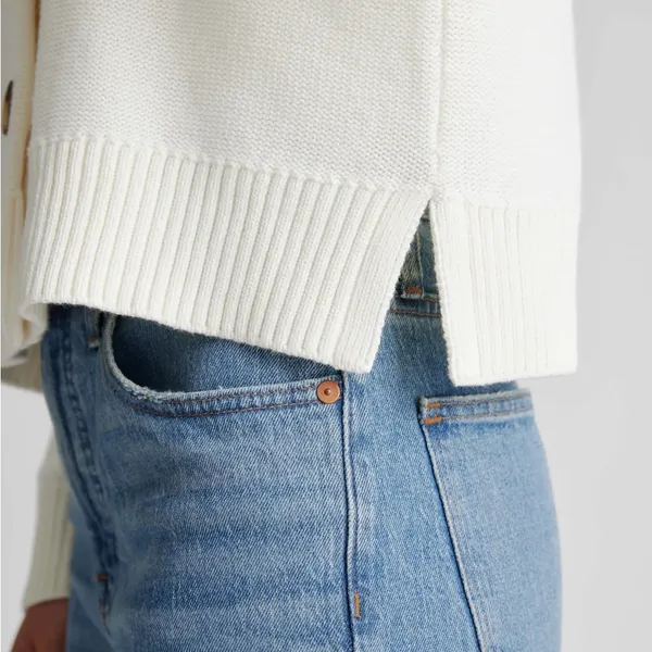 Quince 100% Organic Cotton Cropped Cardigan - Image 9
