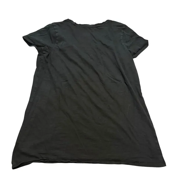 A New Day Basic V-Neck T-Shirt in Black, Size L - Image 3