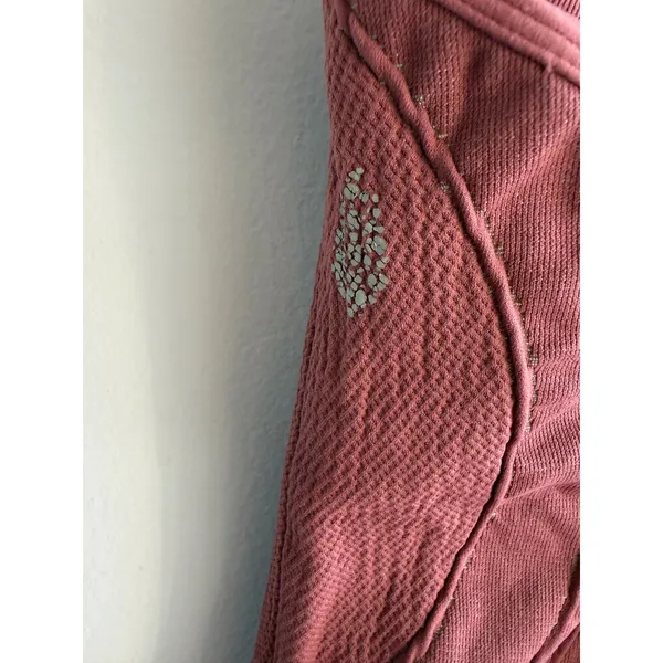Free People Movement Good Karma Bodysuit Dusty Rose Pink Seamless Small Medium - Image 5
