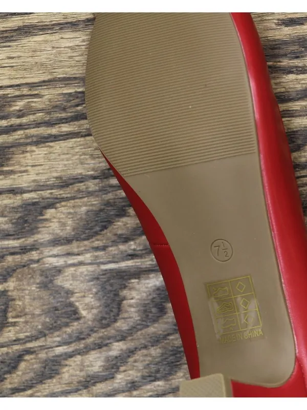 NWT Journee Collection Comfort Insole Round Toe Low Block Heel Pumps Red 7.5M - Image 9