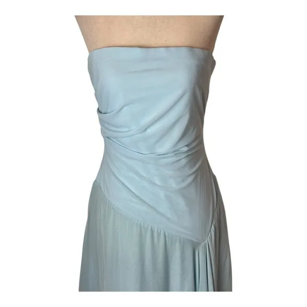Bec+Bridge‎ Dress Women 10 Dolphin Blue Elzette Strapless Asymmetric Midi NWT - Image 7