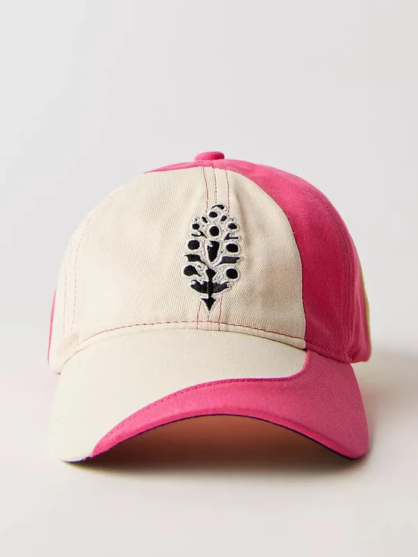 Free People Rule The Court Baseball Hat - Pink Combo - Image 3