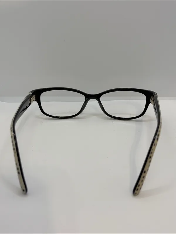 Kate Spade Eyeglasses Frames Only Alease 0X55 135 black white polkadot signature - Image 5