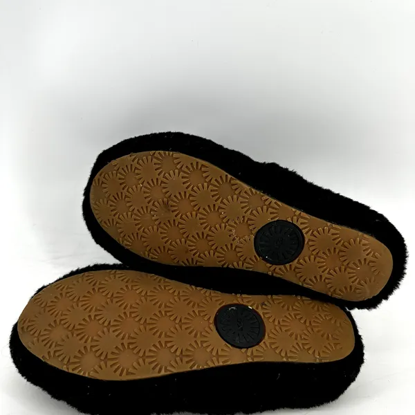 Ugg Oh Yeah Slides Slippers Sandals Sheepskin Shearling Slingback Black 6 - Image 6