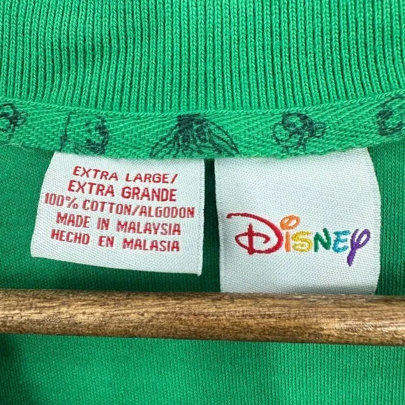 Disney Winnie the Pooh Huggable Bright Green Polo Shirt XL‎ Extra Large Womens - Image 3