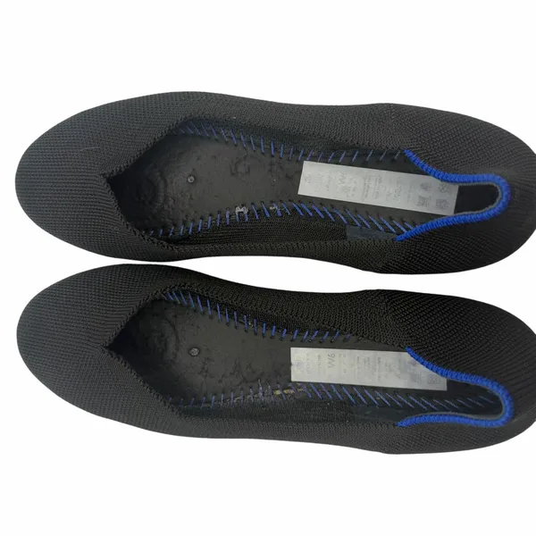 Rothy’s The Flat Black Round Toe Slip On Size 6 Knit Comfort Classic‎ Washable - Image 6