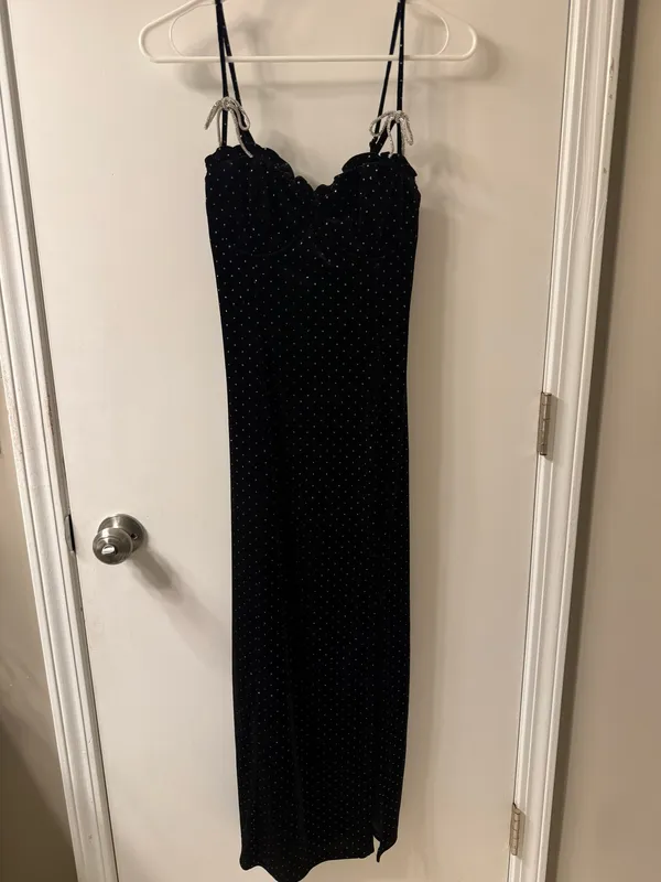 Altar’d State Black Glitter Maxi Dress - Image 3