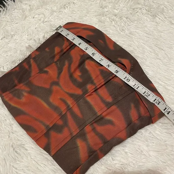 NEW With Jean Carla Corset in NYX Red Brown Tye Dye Size XS - Image 3