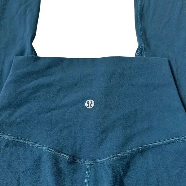 Lululemon Blue Stretch Athletic Yoga Leggings Women Size 2 | 67-32 - Image 3
