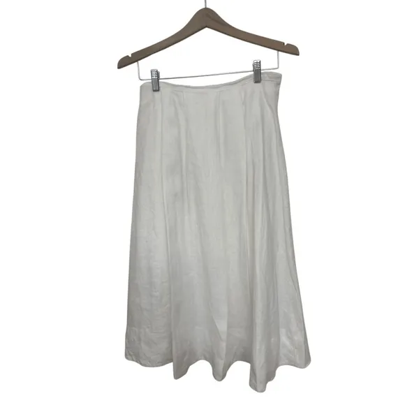NWT Reformation Skirt White Linen Moya Fully Lined Size 2 - Image 2