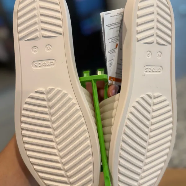 CROCS Women's Cream Slide Sandals - Image 3