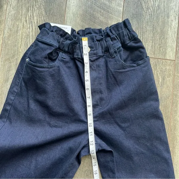 NWT WeWoreWhat Paper Bag Buckle Canal Denim Jeans Danielle Bernstein Size 28 - Image 9