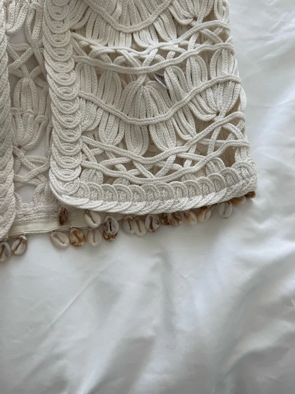 Zara cream crochet vest  - Image 3