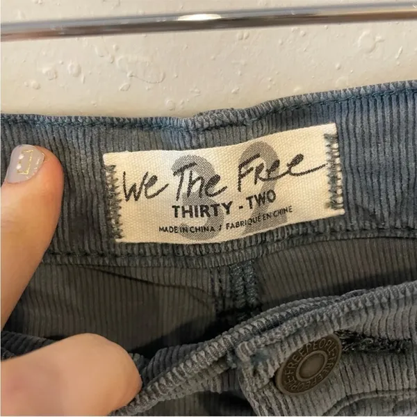 We the Free Sun Chaser Cord Skinny Pants in Morning Wave - Image 9