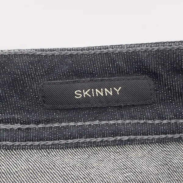 Cache Skinny Low Rise Jeans Women‎ 2 Black Rhinestone Stretch Y2K McBling - Image 12