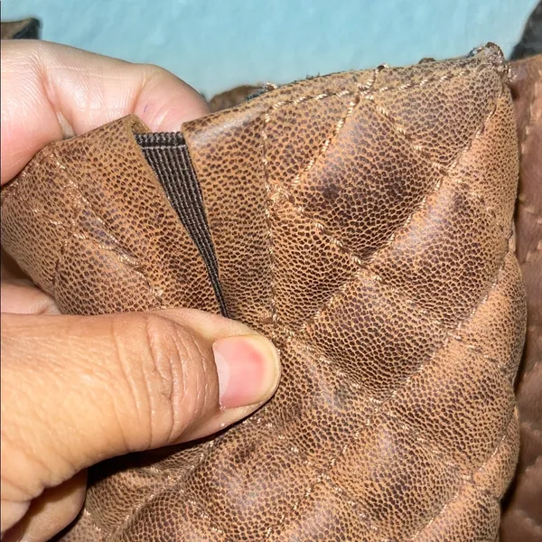 Steve Madden Brown Quilted Over the Knee Boots used good condition - Image 8