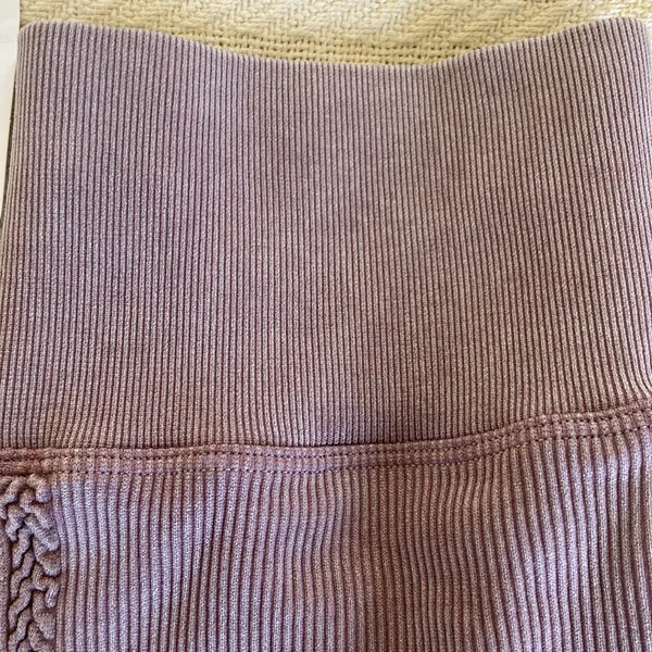 Altar'd State NWT S Revival brown ribbed leggings - Image 4