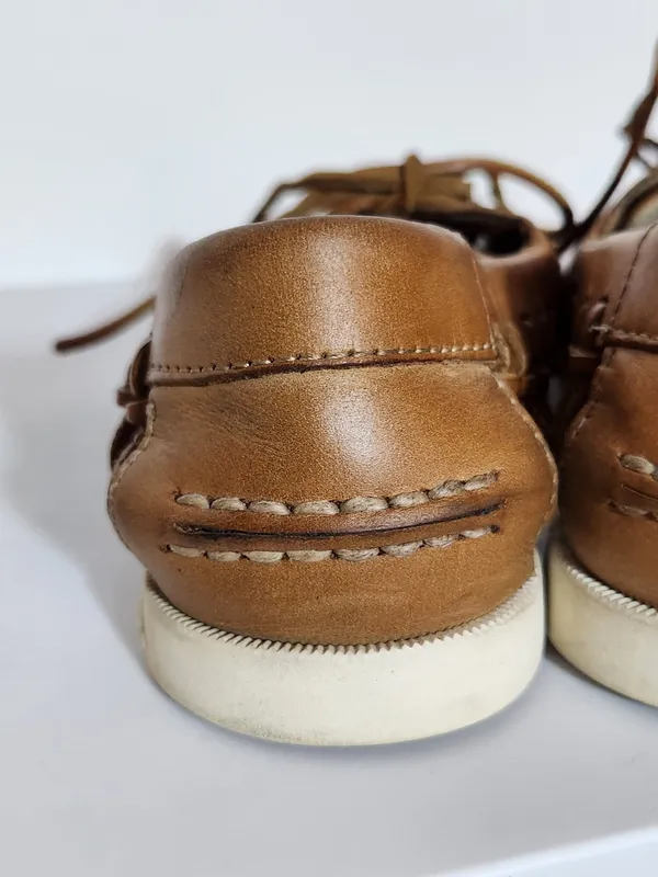 Sperry Brown Leather Top-Sider Slip-On Shoes Size 9.5 - Image 6