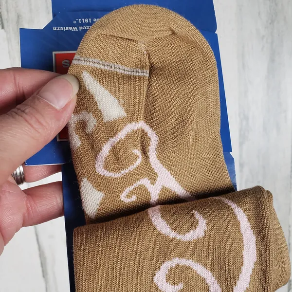 NWT Justin Boots Fashion Cushioned Sole Over The Calf Socks Women's Size Small - Image 9