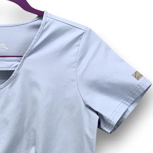 Butter-Soft Scrub Top‎ Baby Blue Small - Image 4