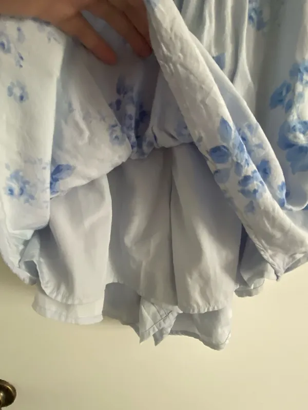 Hollister Blue Floral Dress Mini - Image 4