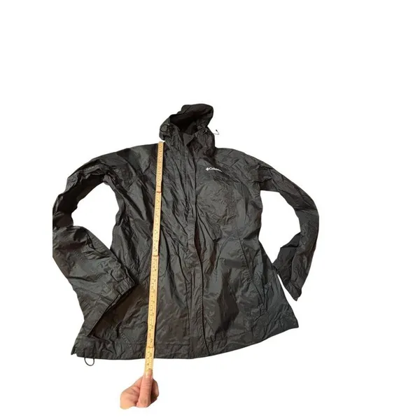 Columbia womens Medium Waterproof Nylon Jacket In Black - Image 7