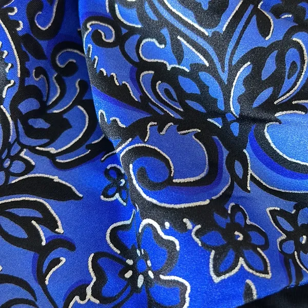 Studio Works Black blue Pleated Front Built-in Bra 1 Pcs Swimsuit SZ 16W - Image 9