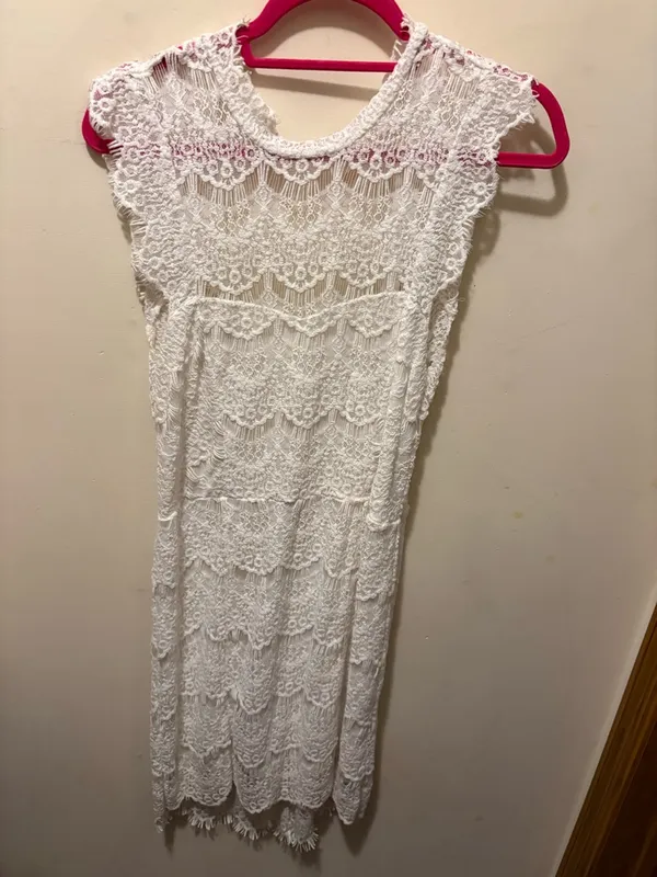 NWT intimately‎ Free People daydream lace minidress white size medium - Image 6