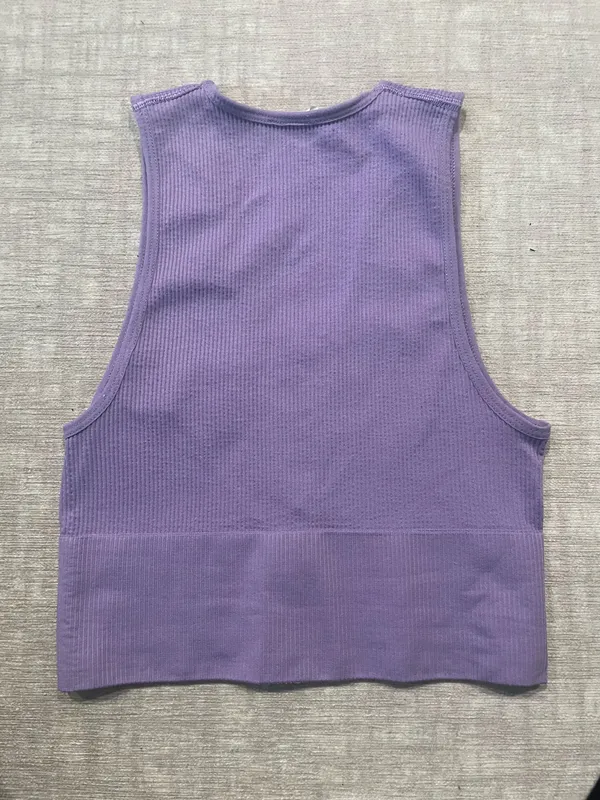 Urban Outfitters Lilac Purple Deep V Top - Image 3