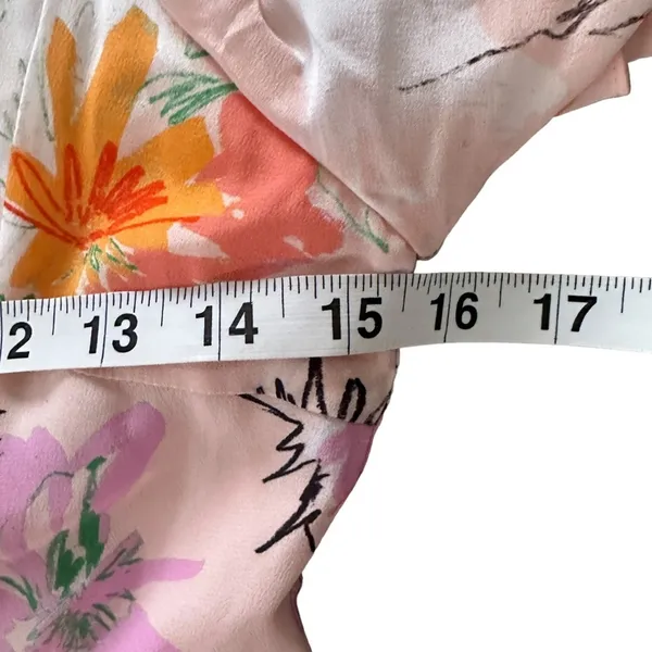 NEW Tanya Taylor Floral Silk Maxi Dress Pink - Image 12