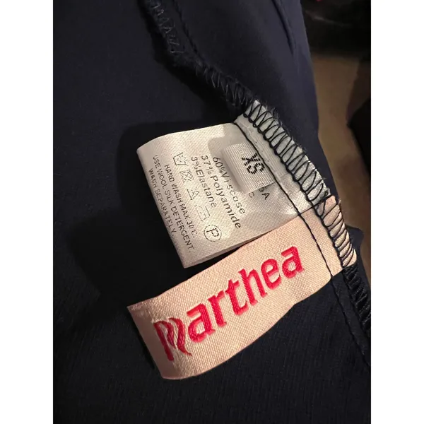 Marthea Navy Blue Corset Long Sleeve Midi Summer Dress Size XS - Image 7