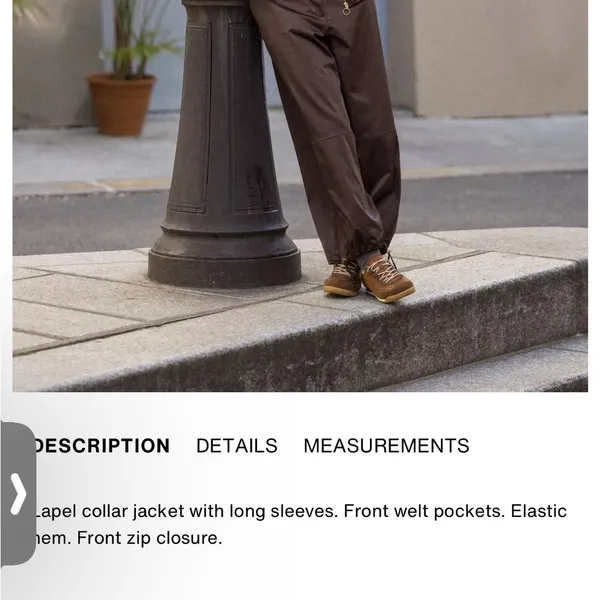 Zara NWT brown satin collared jacket - Image 3