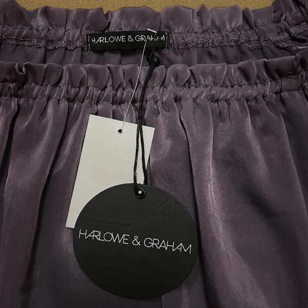 Harlowe & Graham Purple Off Shoulder Top Small NWT - Image 7
