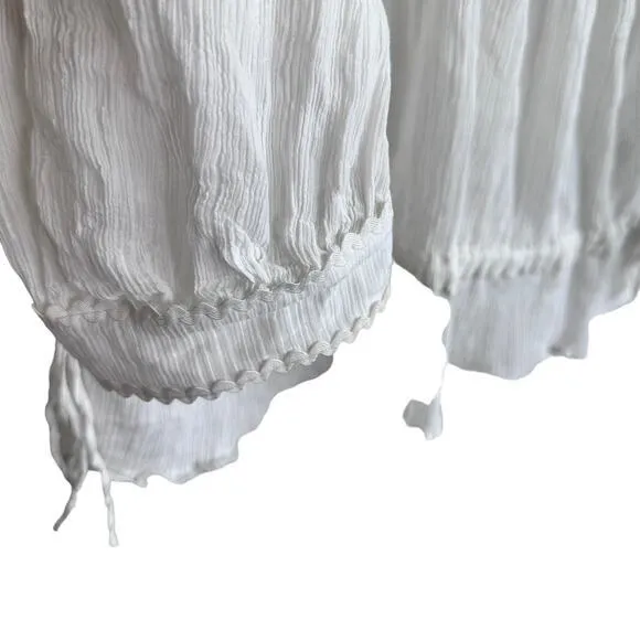 See By Chloe blouse M georgette chiffon crystal white‎ top - Image 9