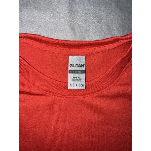 Gildan Ladies Red Shirt - Image 2