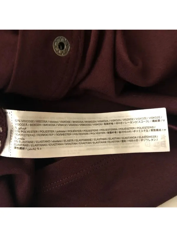 MNG Mango Womens Vest Snap Button Pockets Burgundy XL - Image 4