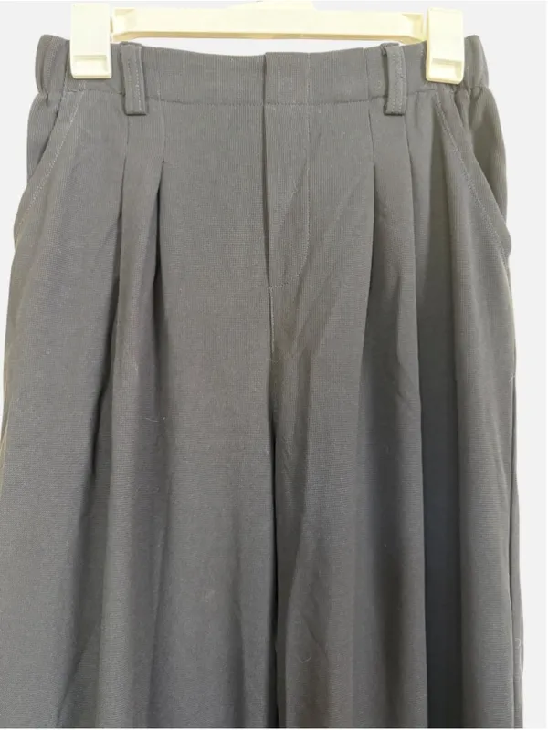 Size S (Petite) Halara High Waisted Plicated Side Pocket Wide Leg Waffle Pants - Image 5